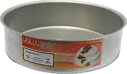 Assadeira Redonda Alta 18 em Alumínio - 18 X 7 Cm