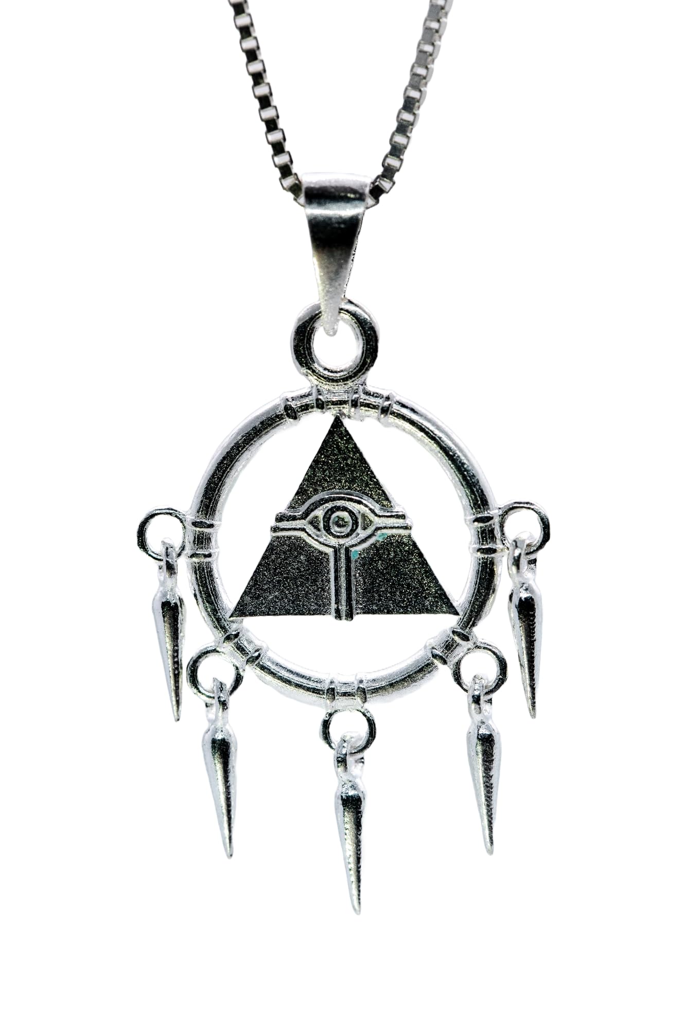 Legendary Millennium Ring Pendant, Silver Necklace for Fantasy Jewelry Fans