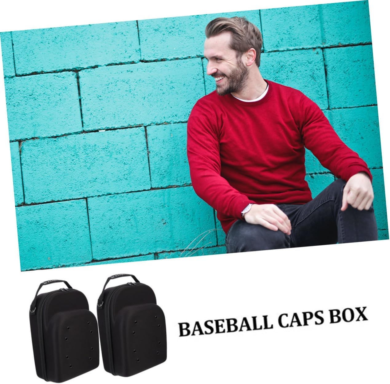 BESPORTBLE 2pcs Baseball Hat Storage Case Travel Organizer for Caps Protector for Travel Storage Easy Zipper Closure present for Cap Enthusiasts
