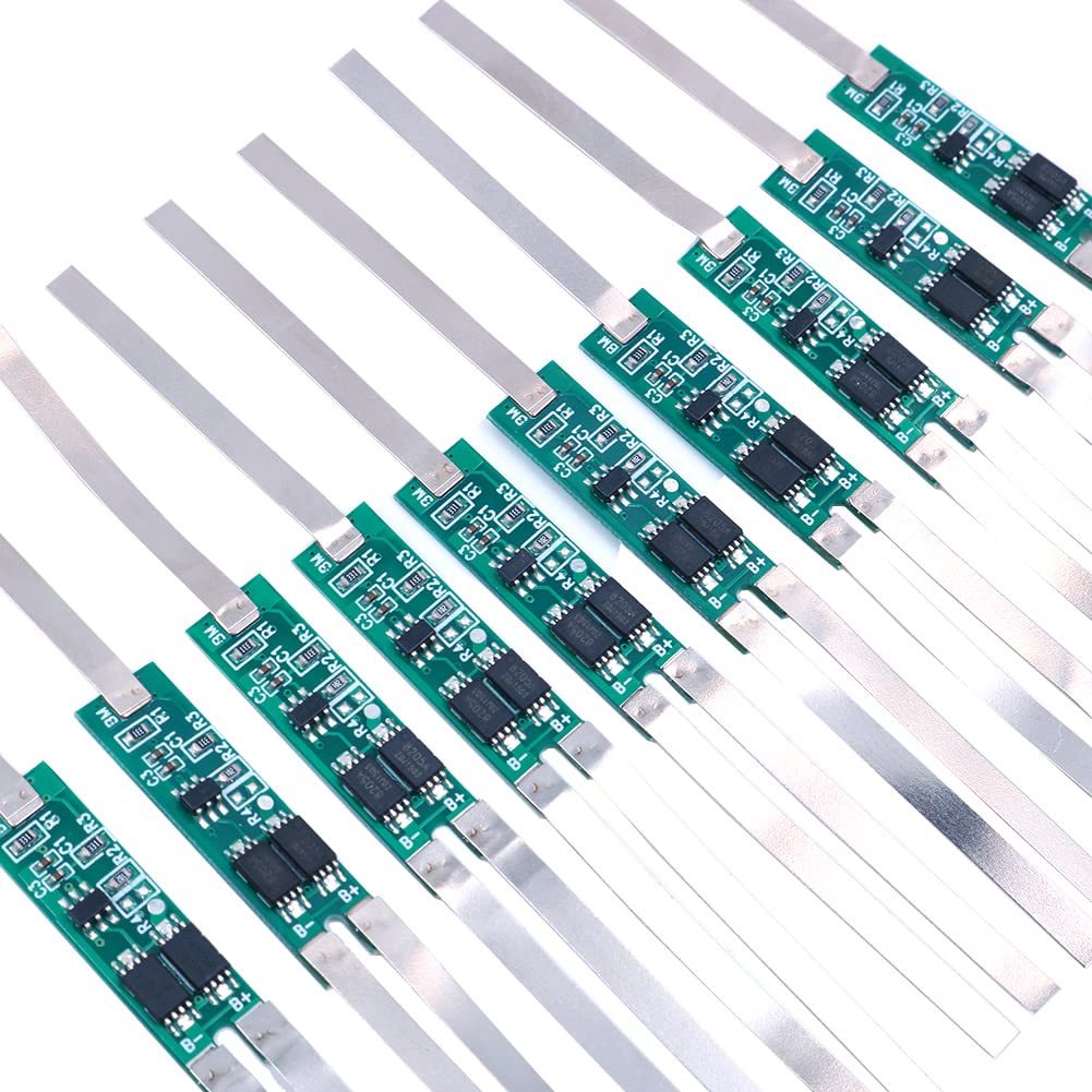 DollaTek 10Pcs 2S 7.4V 3.5A Doppio MOS Scheda di Protezione Bilanciamento per Li-ion 18650 Batteria