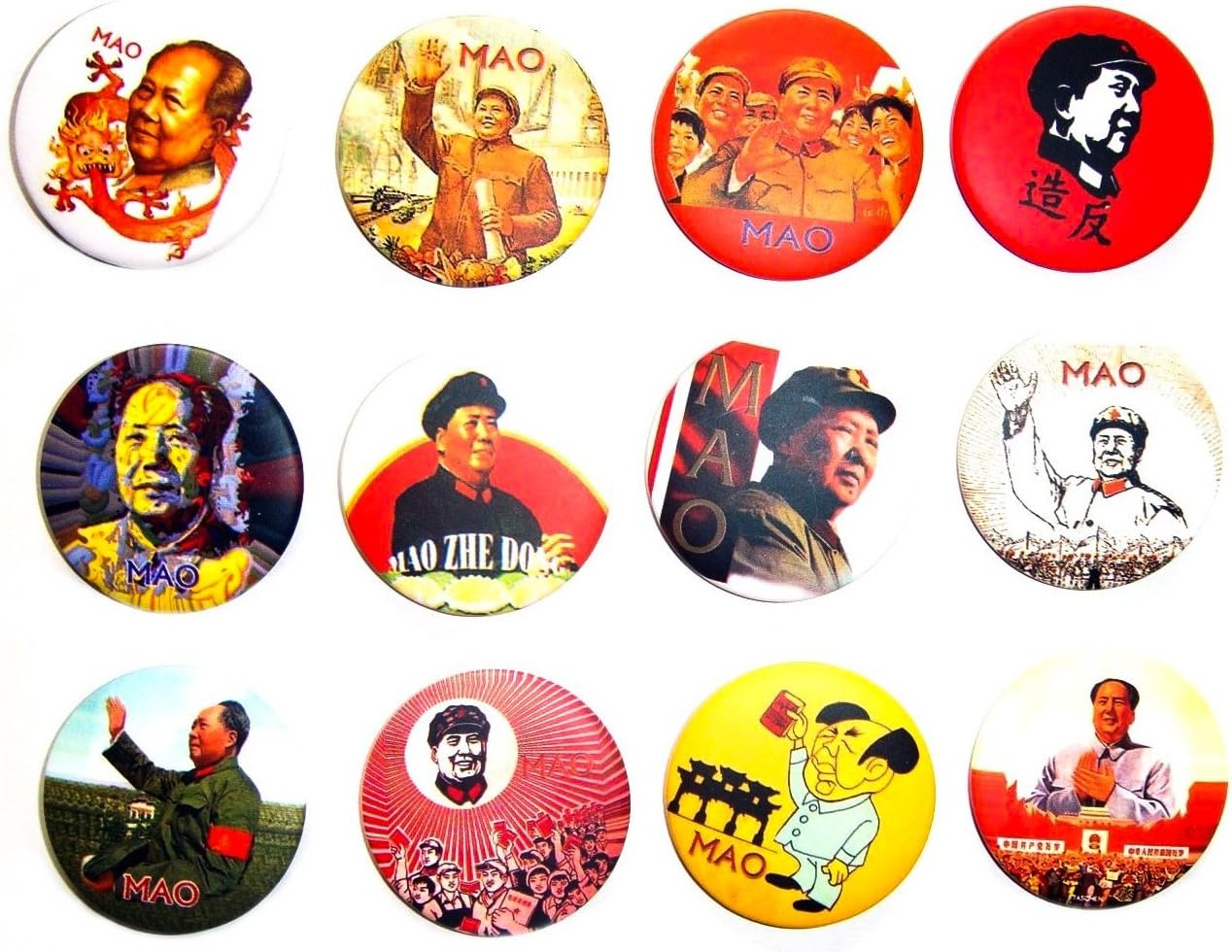 Awesome Quality Lot 12 New Pins Pinback Buttons Badge 1.25 Inch