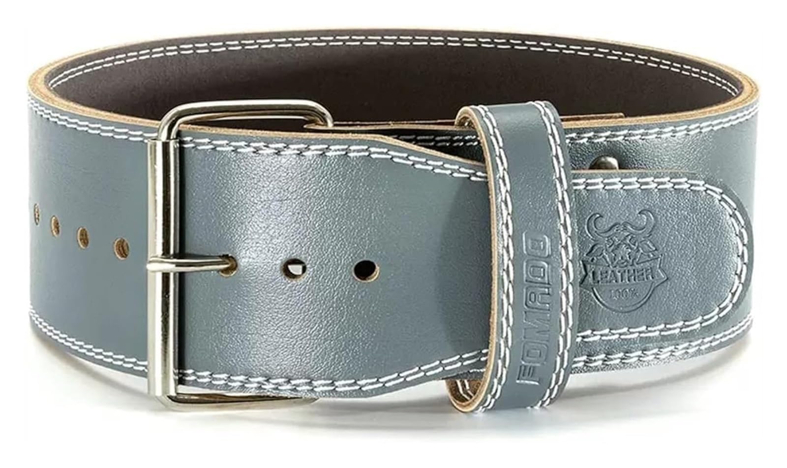 Leder-Gewichthebergürtel for Männer und Frauen, Gewichthebergurt mit einer Schnalle, Gewichtsgürtel for Fitnessgeräteübungen, Gewichthebergürtel for Sportler, (Farbe: Rot, Größe: X-Lar). (Color : Gra
