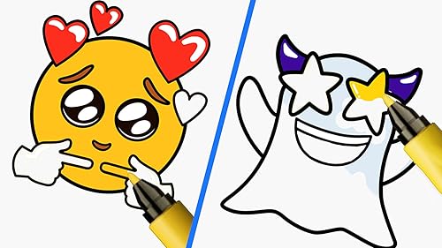 Coloring Paint Master Emoji ASMR: Color Page Painting Book Drawing ASMR Game