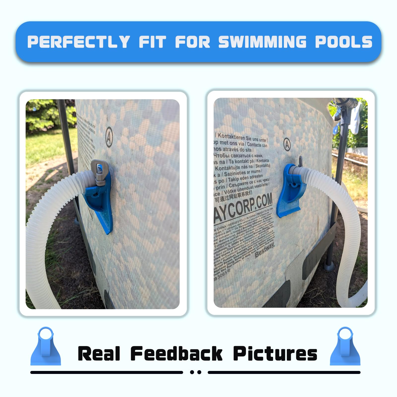 Supporti Tubi Piscina - 2 Pezzi Per Piscine Intex E Bestway