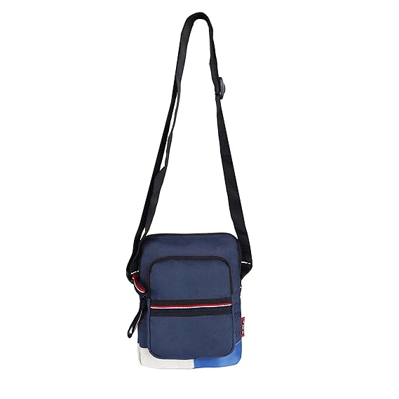 navy blue side bag