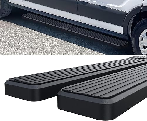 Miniatura 6 de HD Ridez Barras de estribo de 6 pulgadas, color negro acero, compatibles con Ford Transit 2015-2023 Van de tamaño completo de 3 puertas (excluye