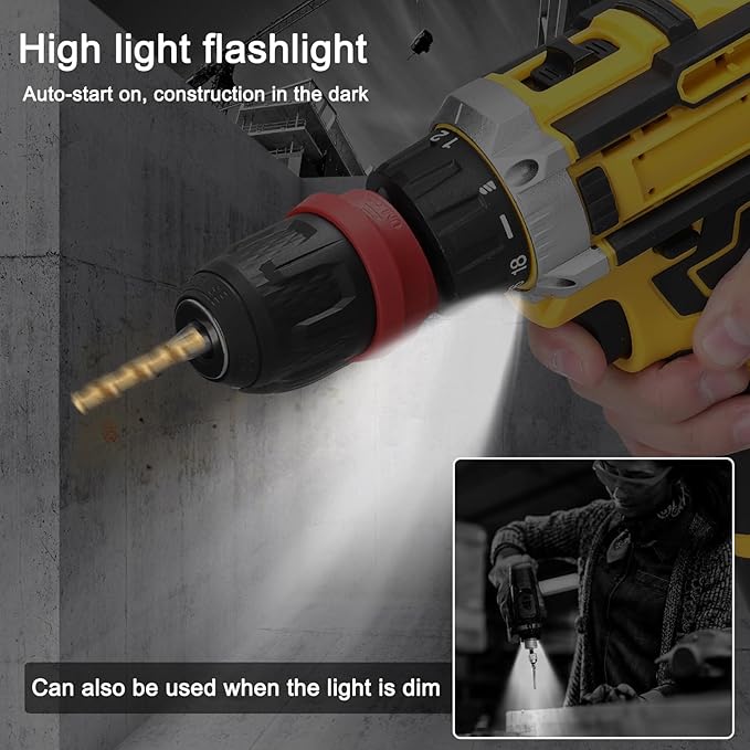 Taladro Atornillador Inalámbrico 2 en 1 HURRISE 21V con 2 Baterías miniatura 3