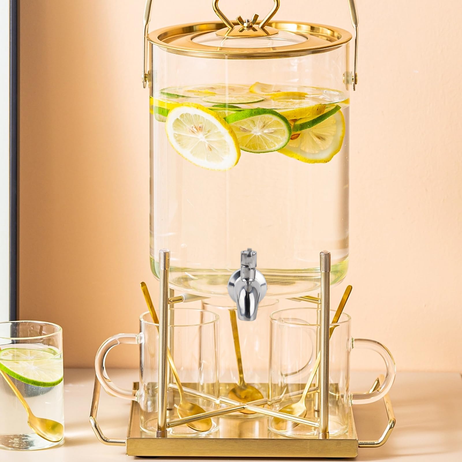 Lot de 2 robinets universels 304 inox pour distributeur d'eau, robinet de rechange boissons 16 mm