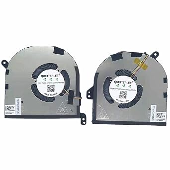 Replacement New Laptop CPU+GPU Cooling Fan for Dell XPS 2020 Year 15 9500 9510 Precision 5550 Series 009RK6 0DJH35 EG50050S1-CG30-S9A EG50050S1-CG00-S9A DC5V Fan