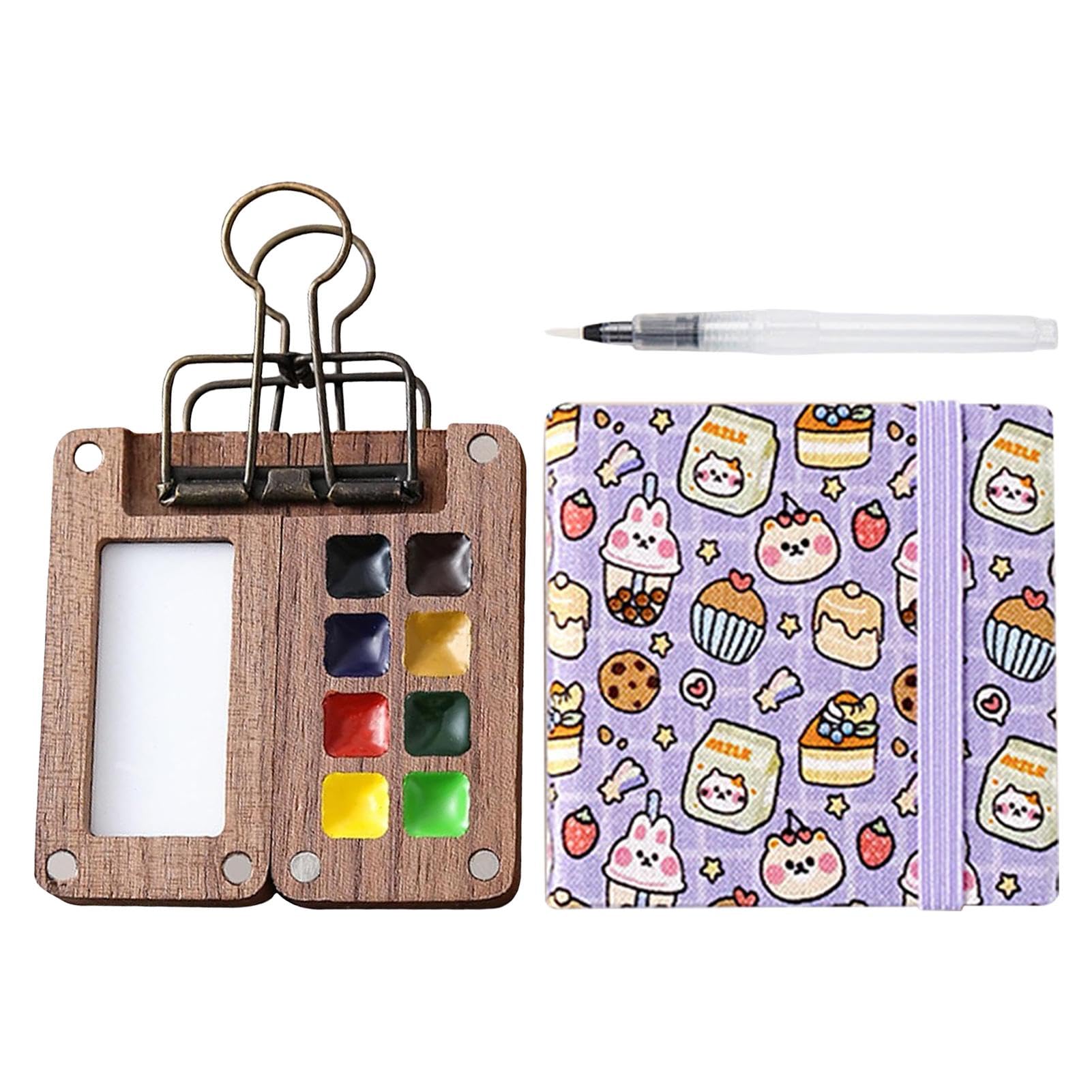 Amazon | Seechio 水彩絵の具セット、ペイントパレットトラベルキット