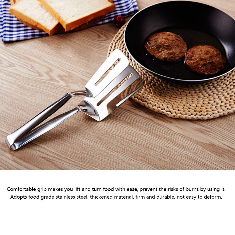 2 Pinze Da Cucina Professionali In Acciaio Inox 25cm - Per Barbecue, Forno E Decorazione Piatti | Nero - Foto 2