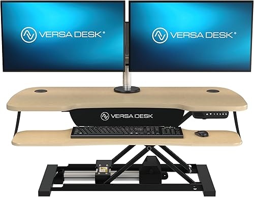 Miniatura 7 de VERSADESK® PowerPro™ Elite 40" x 24" - Convertidor de escritorio eléctrico ancho controlado por aplicación con puerto de carga USB. Eleva hasta 20