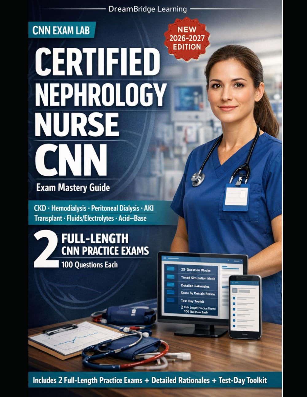CERTIFIED NEPHROLOGY NURSE (CNN) EXAM MASTERY GUIDE: Study guide and practice exams for success in chronic kidney disease, dialysis, and transplant nursing