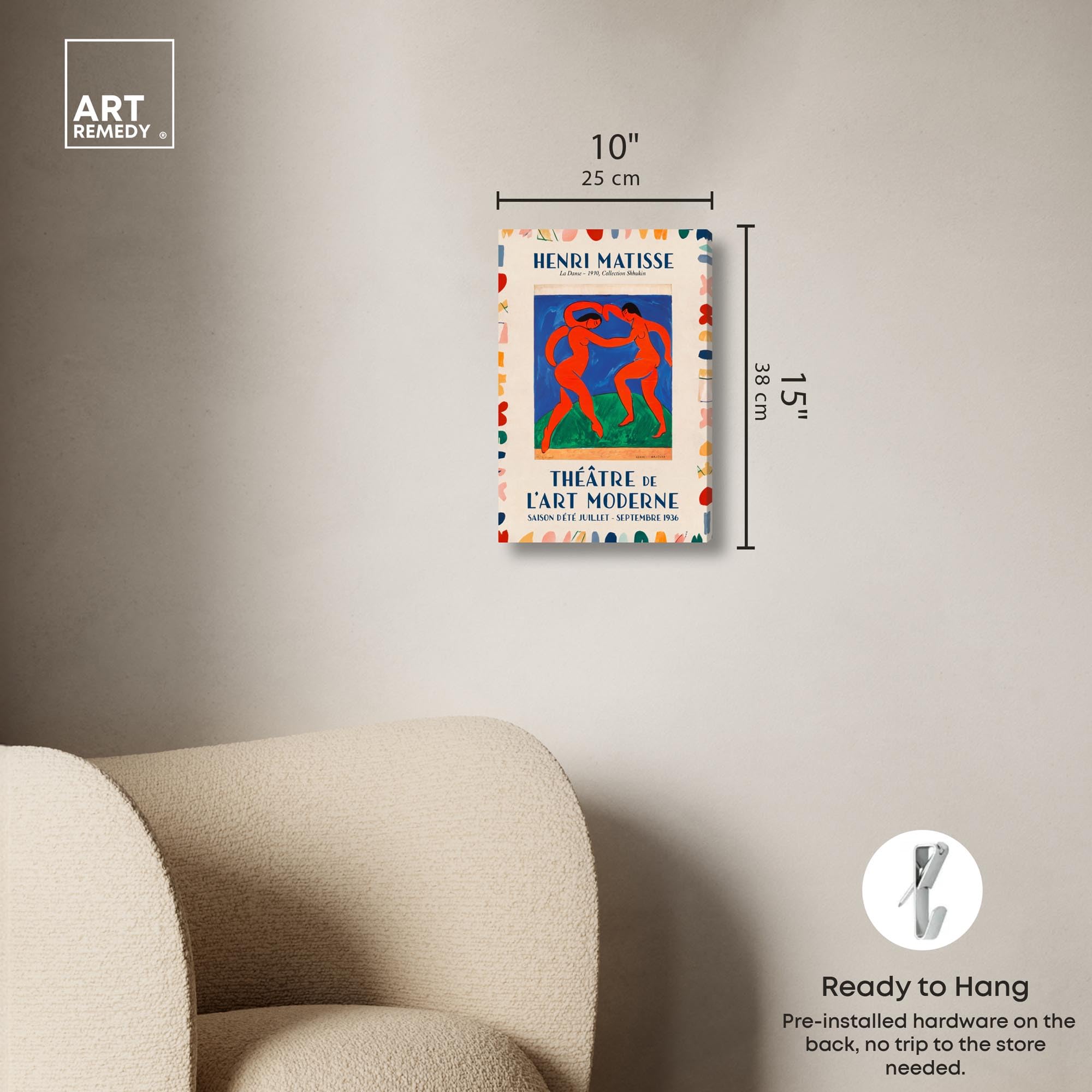 Art Remedy Dance by Henri Matisse Kunst-Sammler-Poster, Galerieverpackung, 25,4 x 38,1 cm