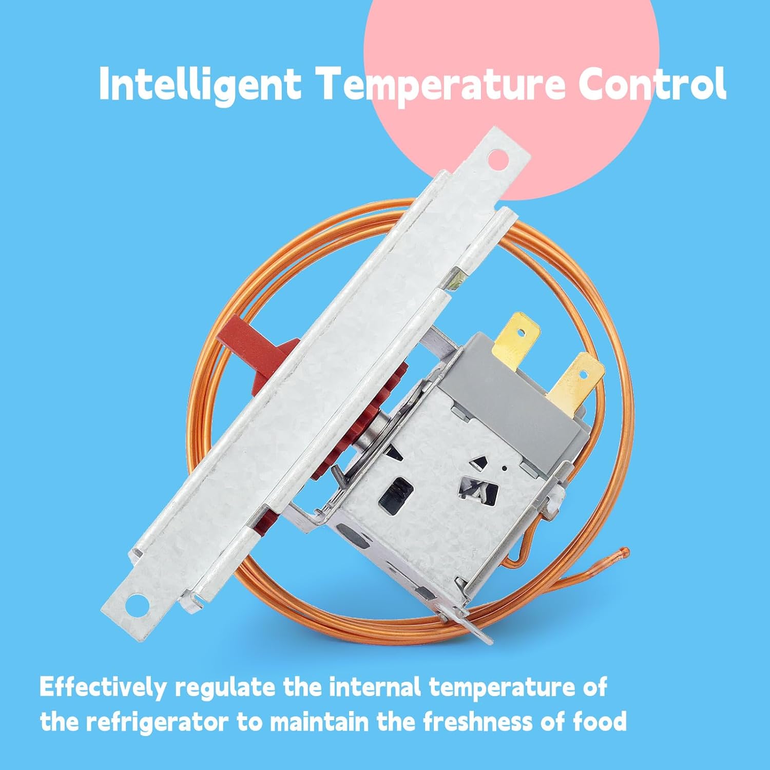 WP2315562 Refrigerator Temperature Control Thermostat Replacement for Whirlp for Maytag for Kenmore for Kitchen Aid for Amana Freezer, Replace W11088945 W11035627 2315562 2161282