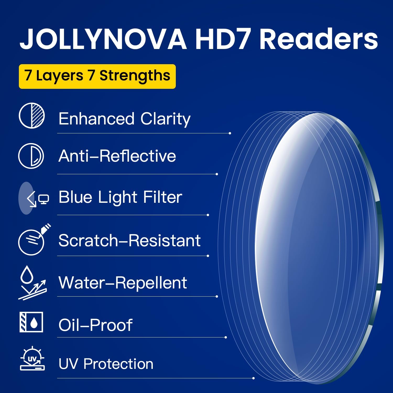 JOLLYNOVA Mens Premium Progressive Reading Glasses, Fashion Half Frame Blue Light Blocking Computer Multifocus Readers (Single Vision & Tortoise, 2, x) - Image 2