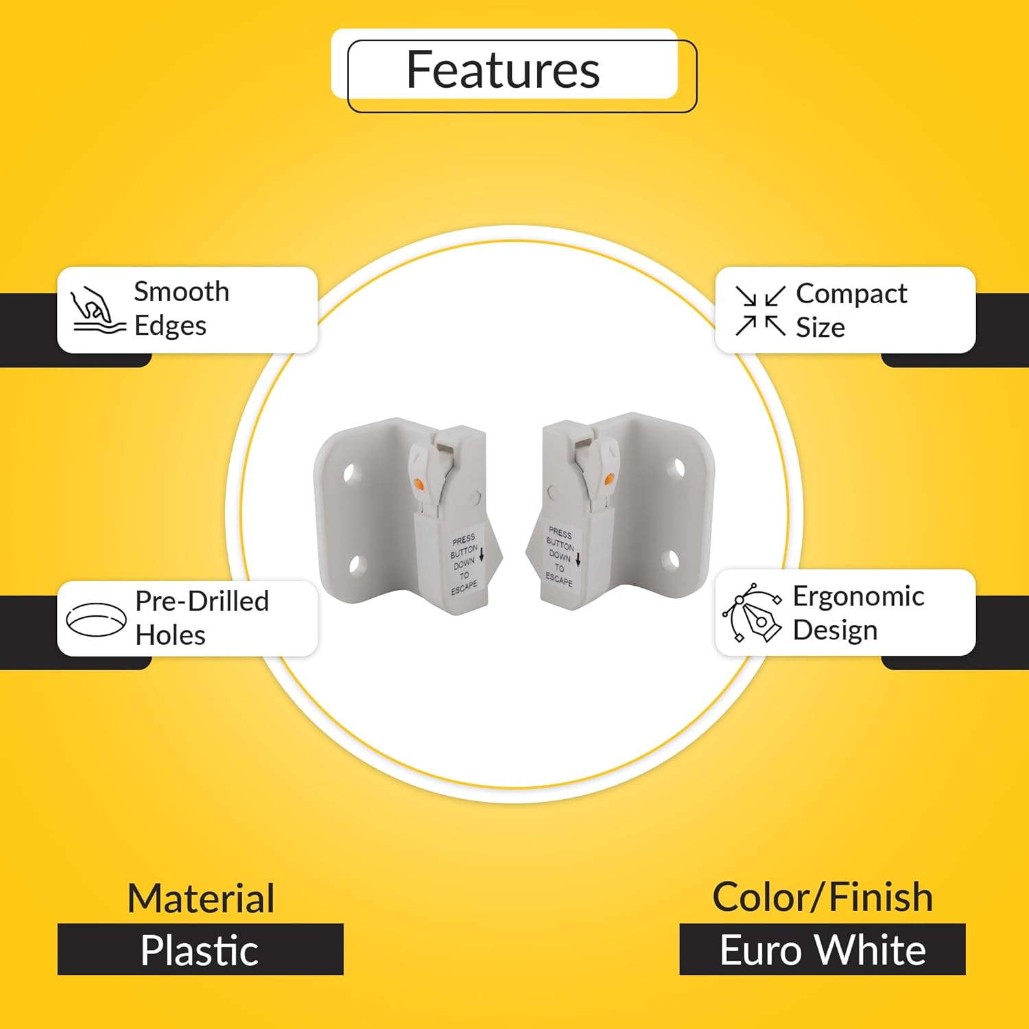 Brixwell 50-2008EW Euro White Dual Action Single/Double Hung Or Sliding Plastic (WOCD) Window Opening Control Device Pair 5 71ytA1kvFbL. AC SL1500