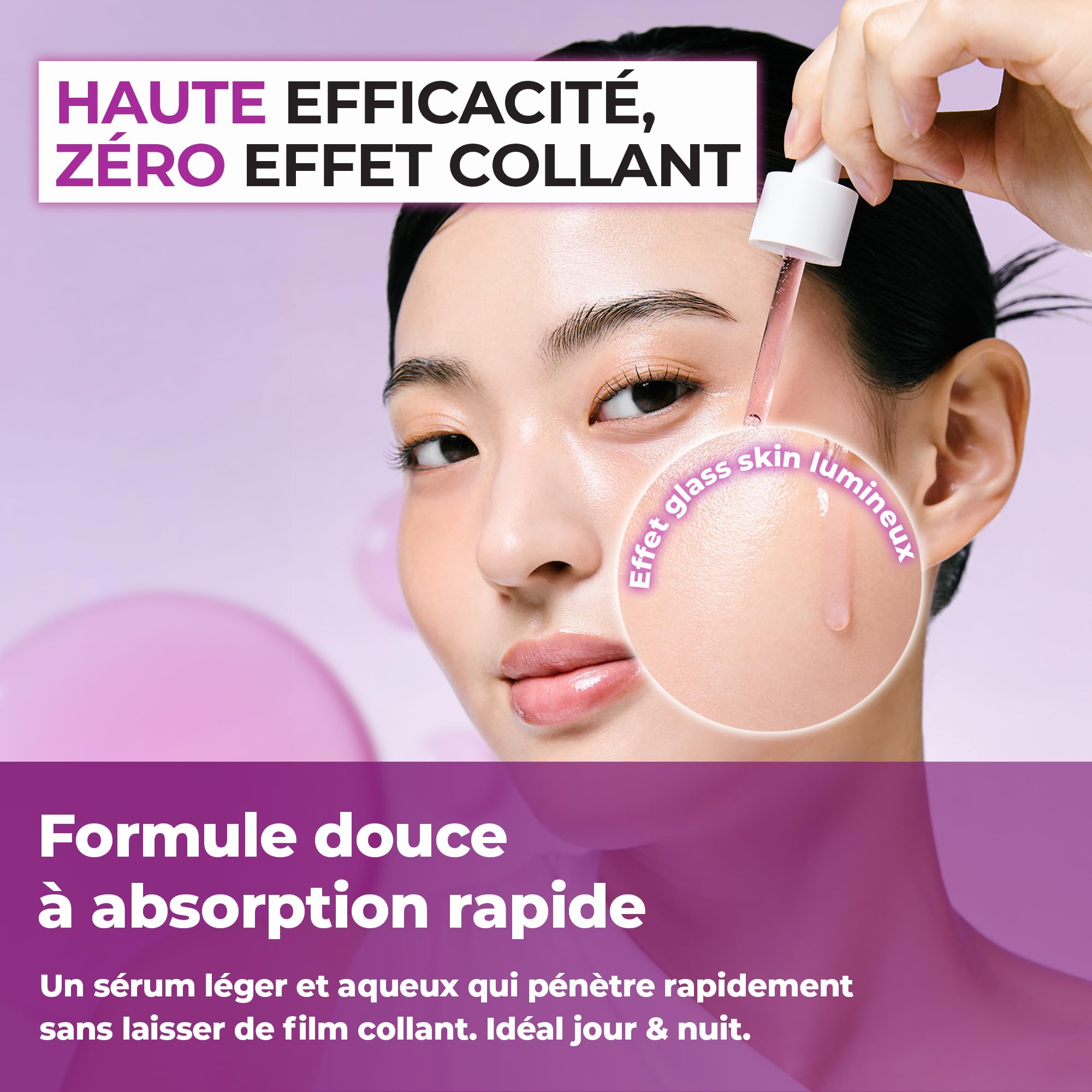 JUMISO Sérum anti-taches brunes 10 % niacinamide - TXA + glutathion - Sérum éclaircissant pour le visage pour un usage quotidien - Gel d'eau sans boulochage - Aide à unifier le teint de la peau