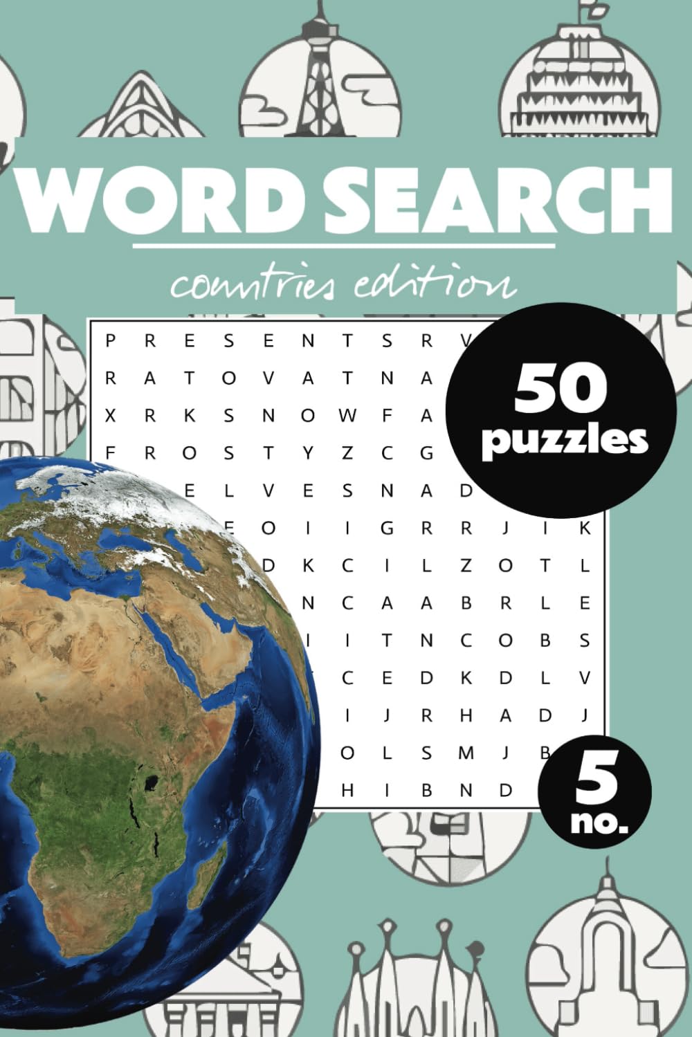 Countries Word Search Book: A World Themed Word Find Puzzle Book for Teens, Adults, and Seniors