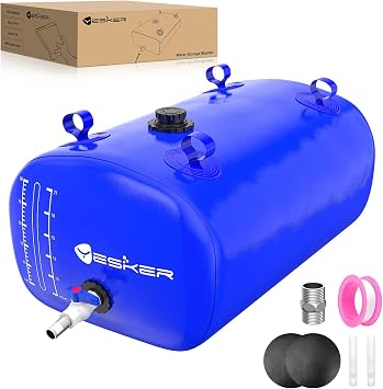 Yesker 30 Gallon Portable Water Tank Bladder for Camping Containers