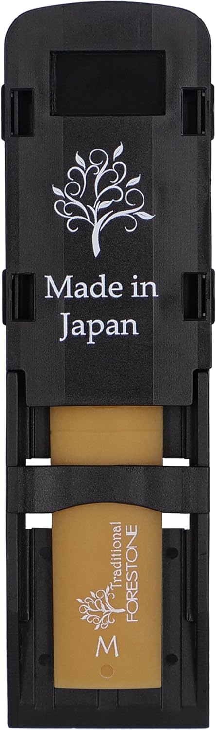 Forestone Traditional Synthetic Tenor Saxophone Reed - French Filed Cut with Hybrid Bamboo Material - Robust and Clear Sound Profile - Long-Lasting - Made in Japan Medium