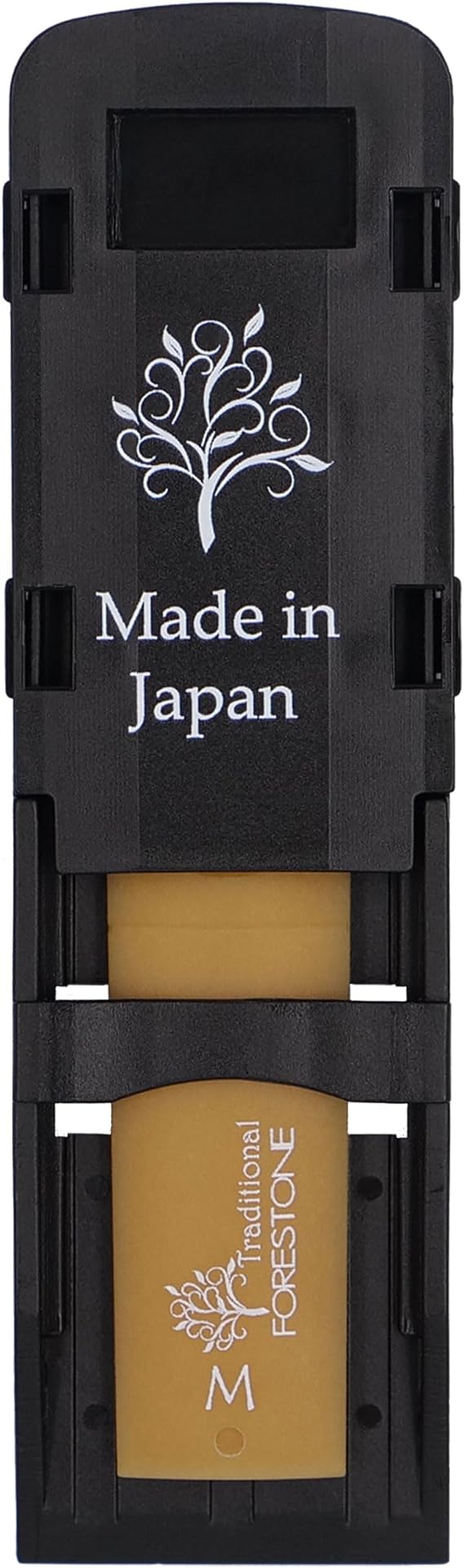 Forestone Traditional Synthetic Tenor Saxophone Reed - French Filed Cut with Hybrid Bamboo Material - Robust and Clear Sound Profile - Long-Lasting - Made in Japan Medium