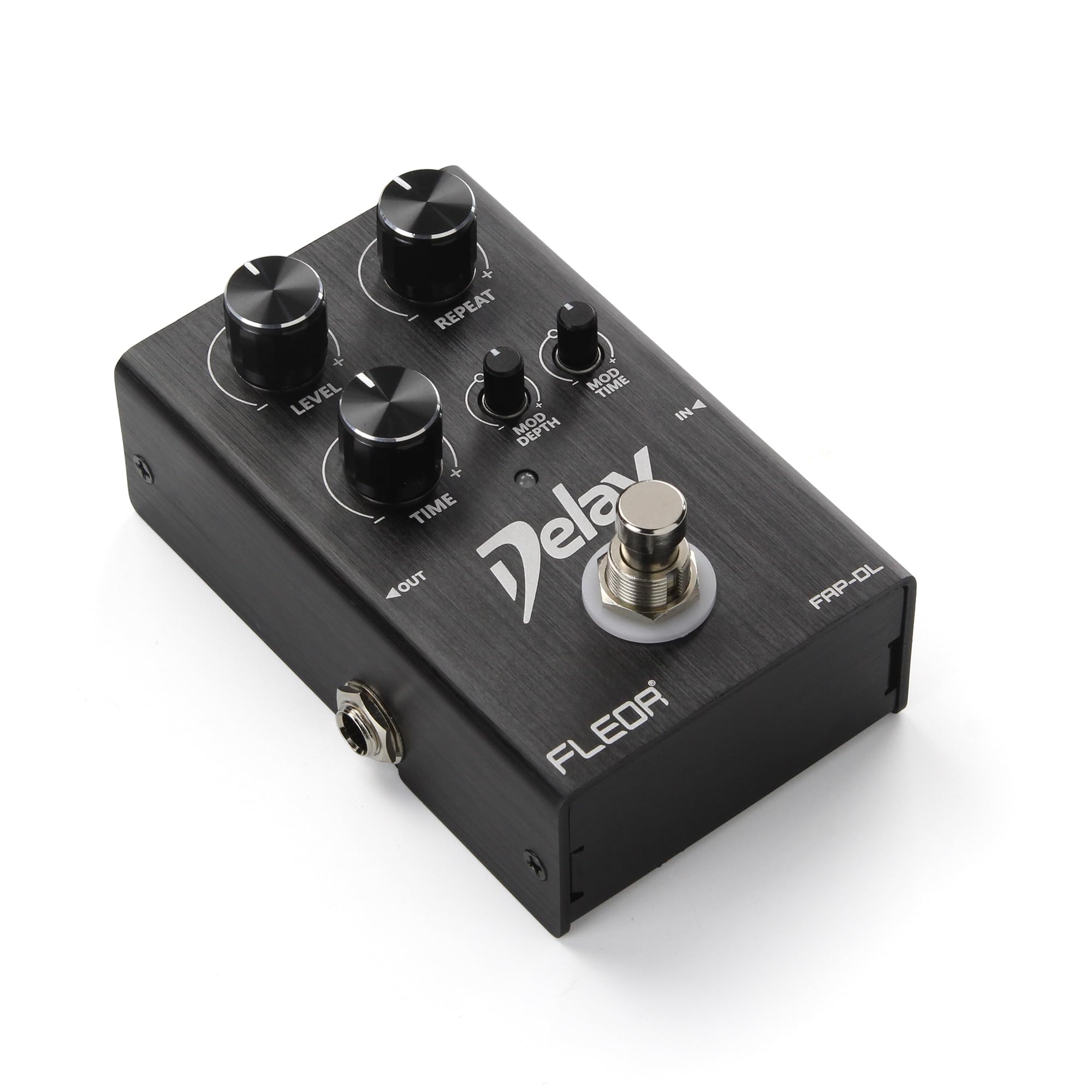 FLEOR Analog-Delay-Pedal mit Modulation, warmen Ambient-Echo-Effekten, True-Bypass-Gitarrenpedal für E-Gitarre, Bass und Synthesizer