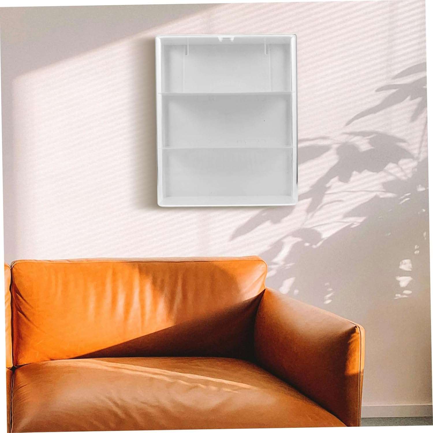 Mobestech Acrylic Display Box Storage for Figures Wall-Mounted Organizer Modern Case Lights