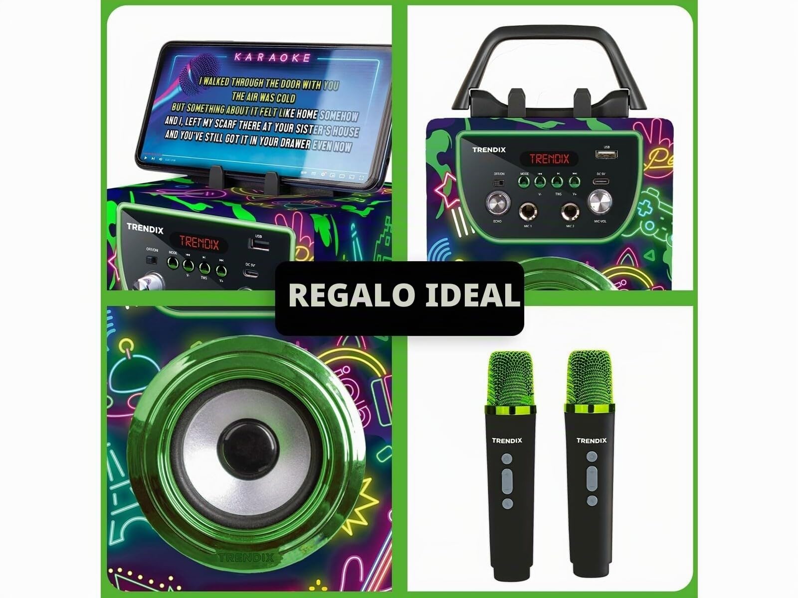 Altavoz Karaoke Neon World