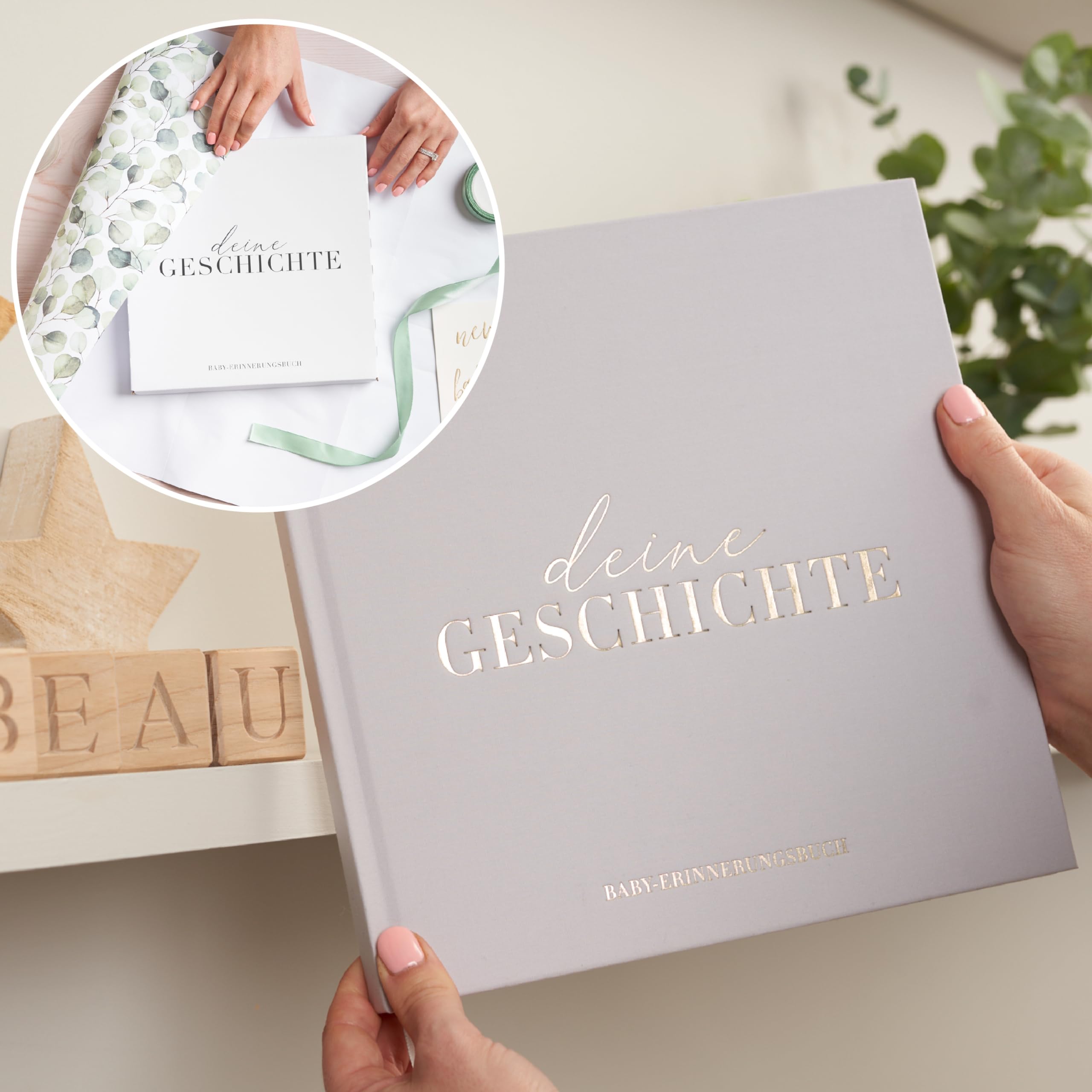 Glückwunschkarten-Set „Kleiner Bruder & Große Schwester“ – Zur Geburt, Aus Recycling-Papier (DIN A6)