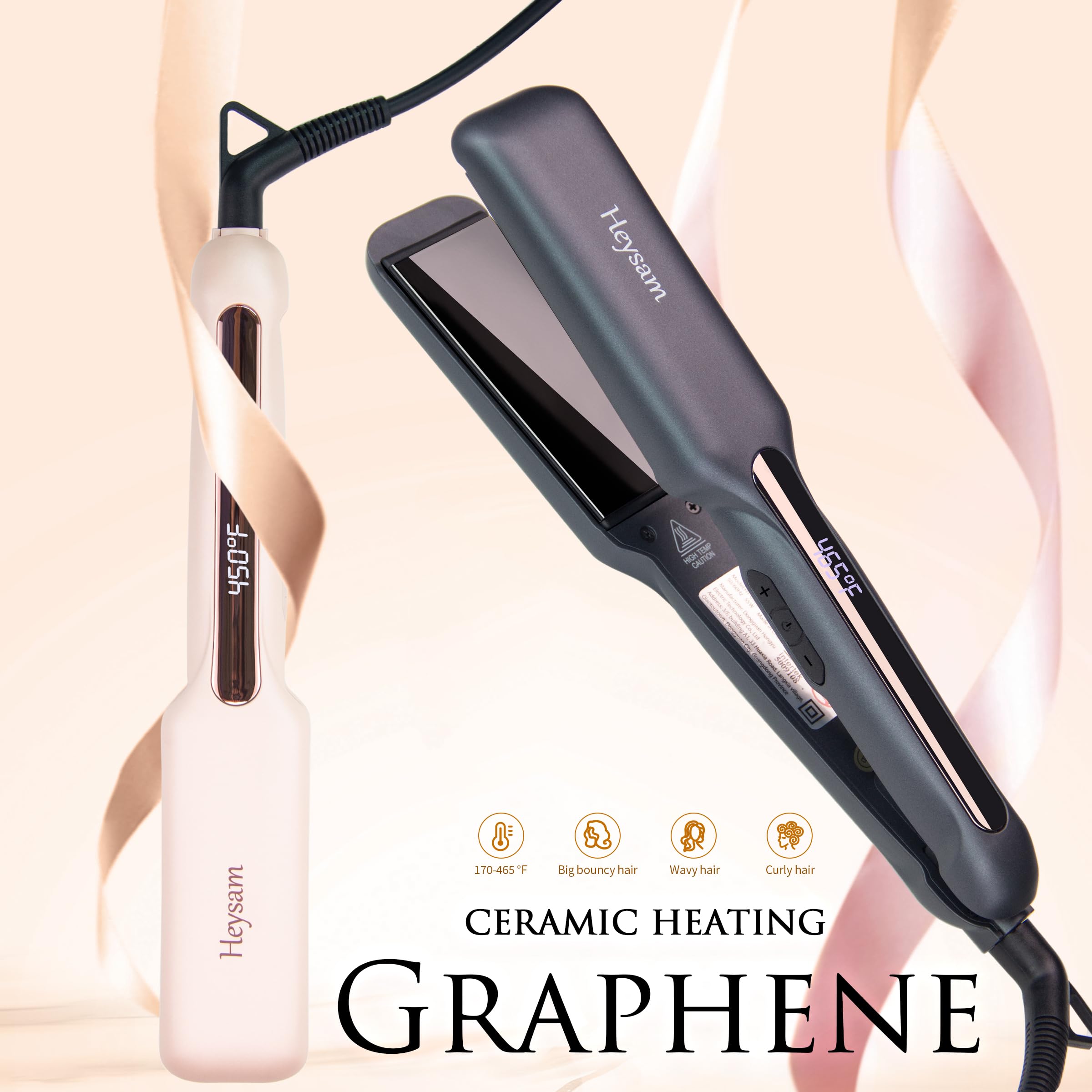 ヘアアイロン radiant x Muse Professional Hair Iron Amazon.com : Heysam Titanium Ceramic Flat Iron Hair Straightener1