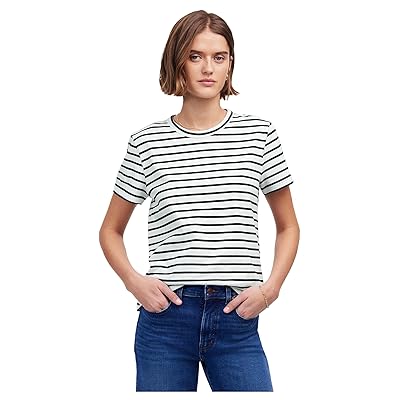Madewell Cotton Perfect Crewneck T Shirts Stripe Women