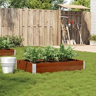 NQJIBUE Item-Garden Planter - Maceta de madera maciza de pino (120 x 80 cm), color marrón