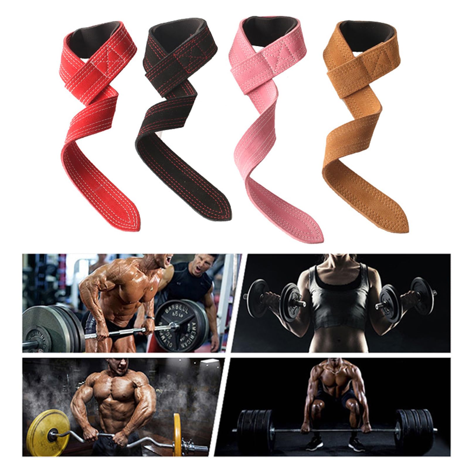 Cinghie di sollevamento fitness cinghie da polso sollevamento pesi cinghie di sollevamento pesi cinghie di sollevamento pesi per uomini/donne palestra sollevamento impugnature adju