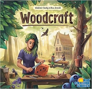 Rio Grande Games Woodcraft - Workshop Management Game, Economic Board Game, Builder Board Game, Rio Grande Games, for Ages 14 and Up, 1-4 Players, 45-90 Minute Playing Time