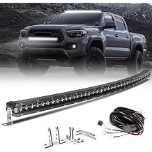 CO LIGHT 44 inch Curved Single Row LED Light Bar | 6D Projector Lens | Spot & Flood Combo Beam | Slim Driving Light |Ideal for Off-Road, Trucks, ATV, UTV, Marine, IP68 Waterproof with Wiring Harness