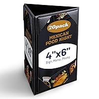 Vista 11 de WeChef Paquete de 20 Portamenús Tipo Carpa de Mesa 4"x6" Doble Cara Triángulo de 3 Lados Bar Restaurante