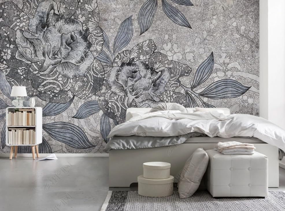 Papier peint intissé pivoine pour agrandir une pièce avec un poster géant mural