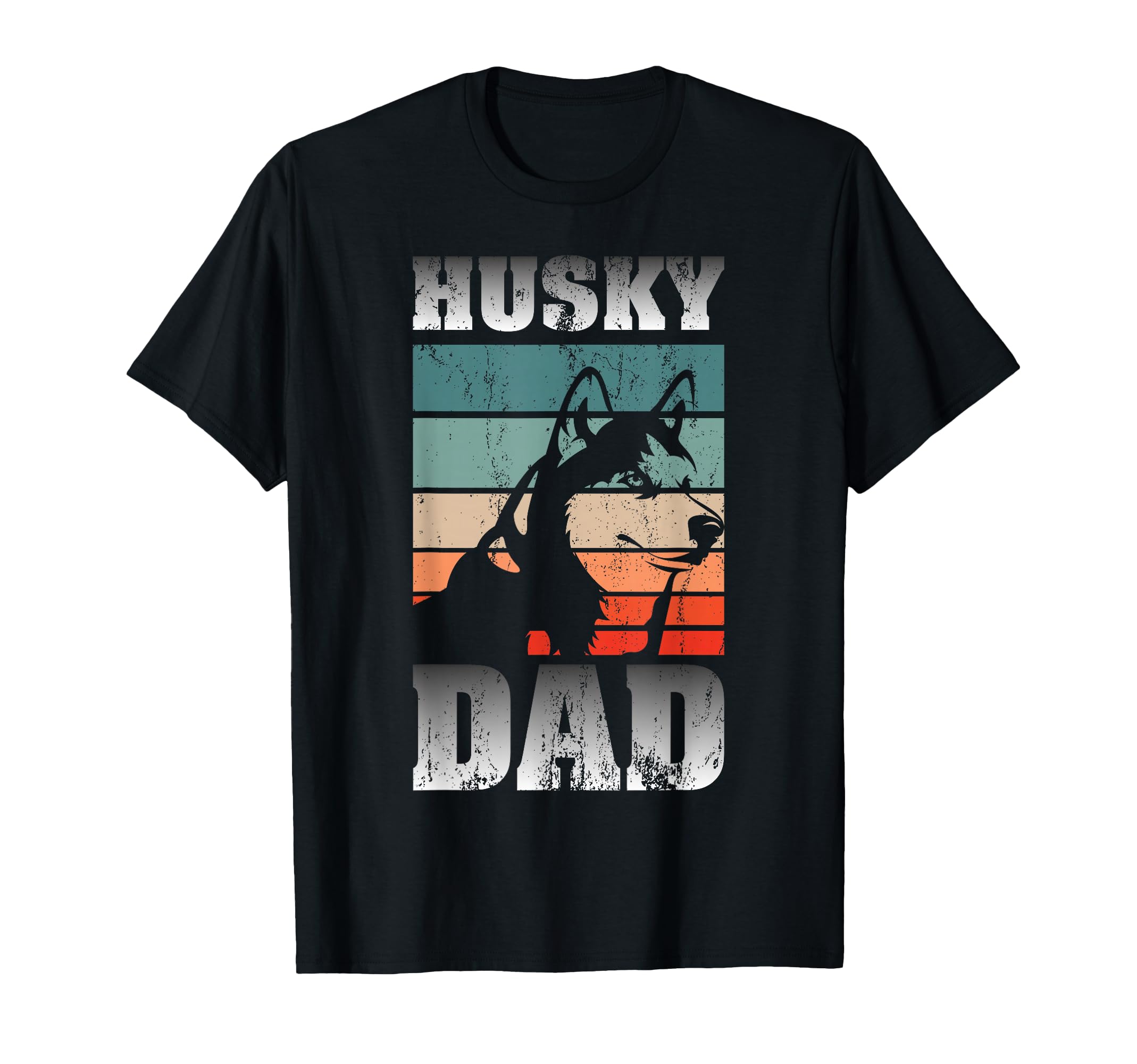 Husky Papa Siberian Dog Pet Father's Day Husky T-Shirt