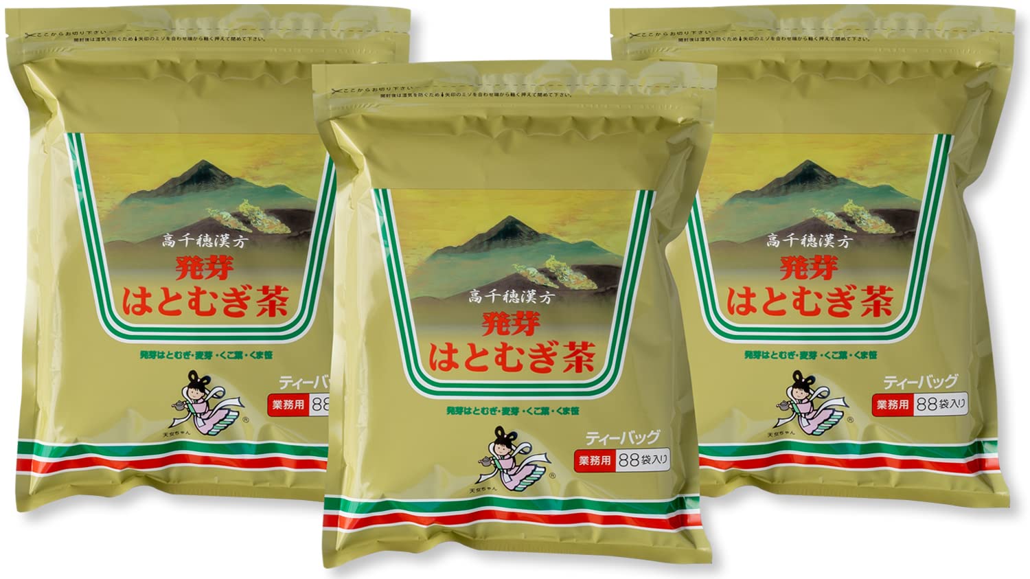 Amazon | 高千穂漢方研究所 健康茶 発芽はとむぎ茶（業務用）×3袋 