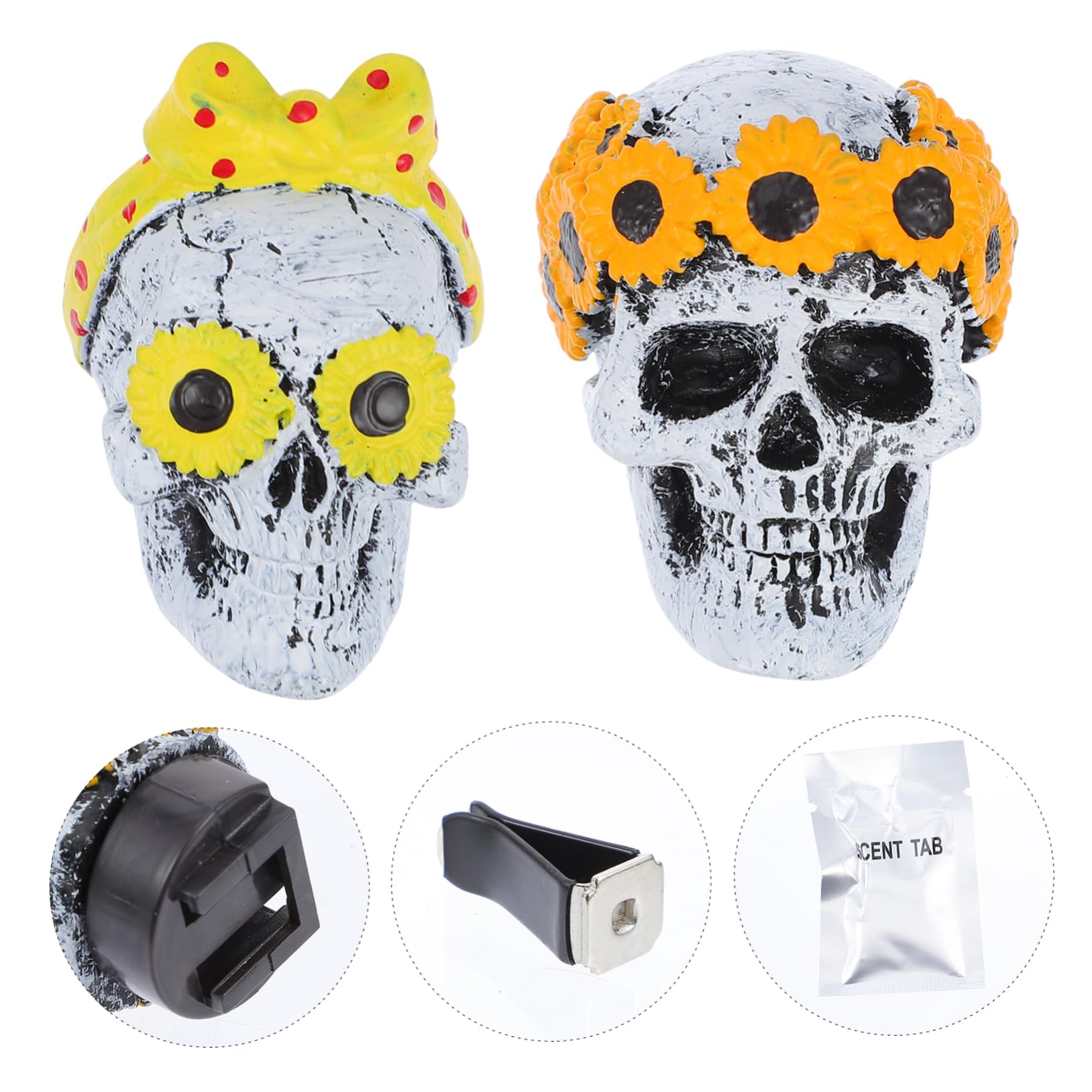 SOLUSTRE 6sets Clip Ghost Per Auto Decorazione Elegante Per Ventilazione Con Fragranza e Design Unico Per Casa e Ufficio