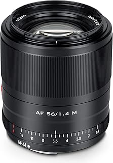 VILTROX 56mm F1.4 f/1.4 STM Auto Focus Lens Large Aperture AF APC-S Portrait Prime Lens Compatible with Canon EOS EF-M Mount Mirrorless Cameras M10 M100 M200 M3 M5 M50 M50II M6 M6II