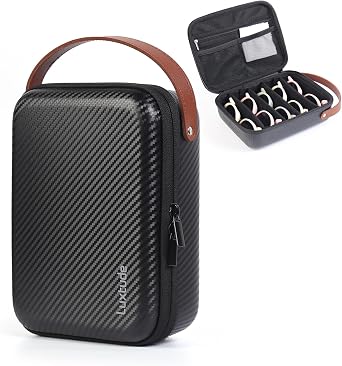 Travel Sunglasses Organizer Case, Hard Shell Sunglasses Travel Case | Glasses Case Multiple Pairs w/Adjustable Slots, Sunglass Storage Organizer for Women Men/Camping/Road Trip/Beach etc.