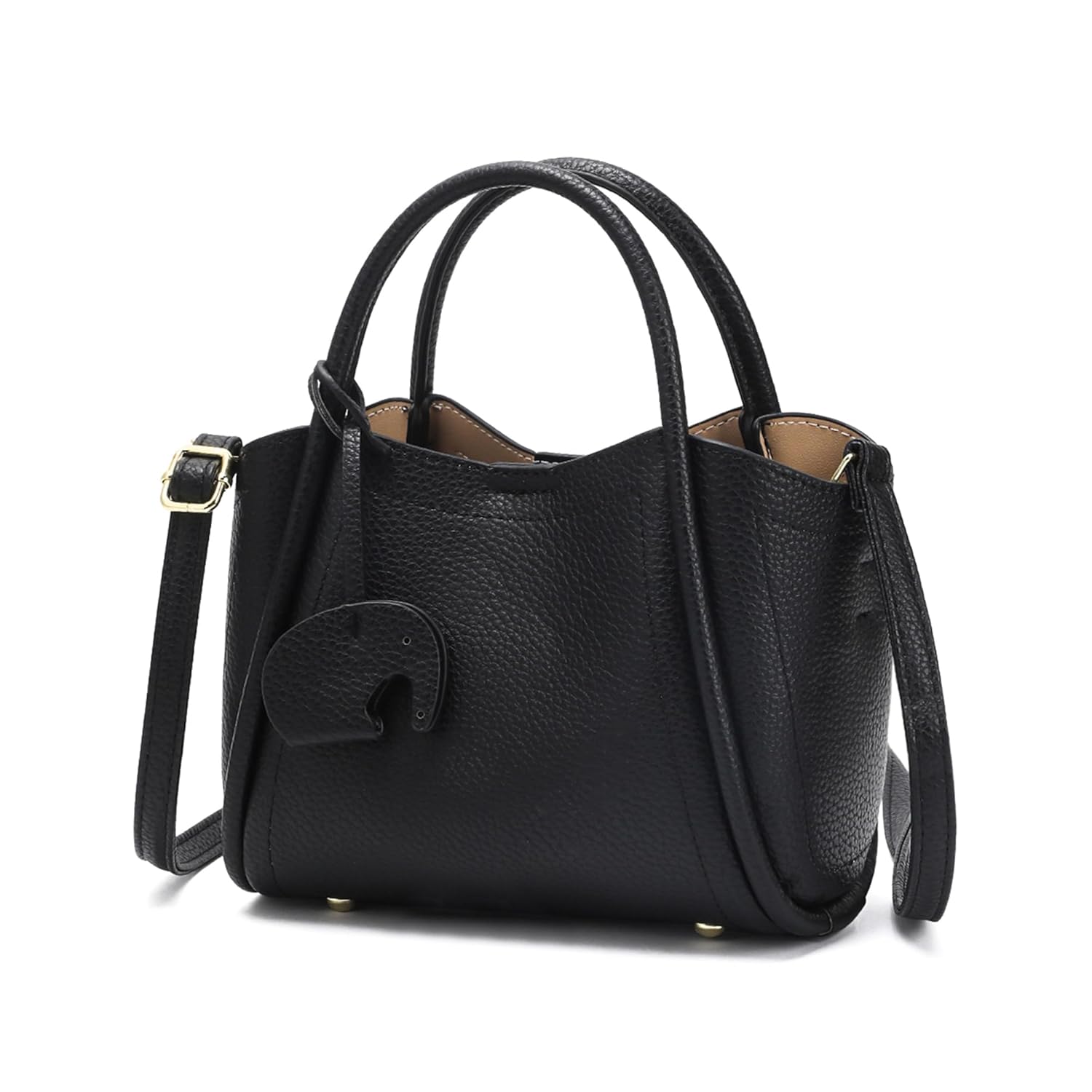 Small Crossbody Purse for Women Faux Leather Mini Handbag with Top Handle and Adjustable Strap Elegant Shoulder Bag