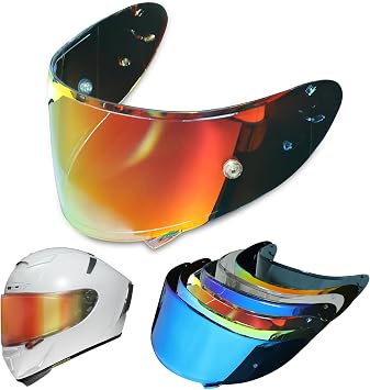 Shoei RF1200 X14 Helmet Visor Replacement Shield, Anti-Fog Sun Shield Accessory Compatible with RF-1200, CWR-1, X14, Z7, X-Spirit Aurora Gold
