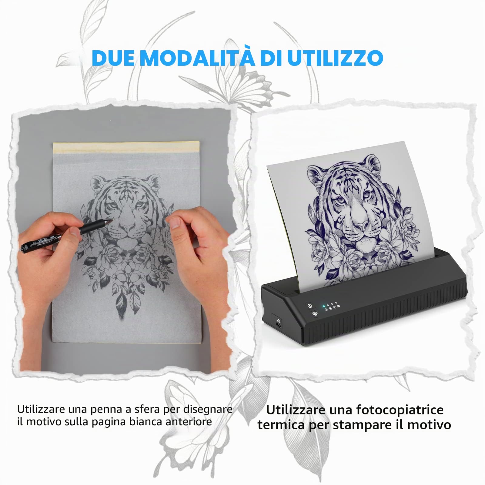 STIGMA 120 Pz Carta per Trasferimento Tatuaggi 4 Strati 8,3" x 11,8" Carta per Stencil per Tatuaggi Formato A4 Carta per Stencil per Tatuaggi Carta per Trasferimento Tatuaggi T209