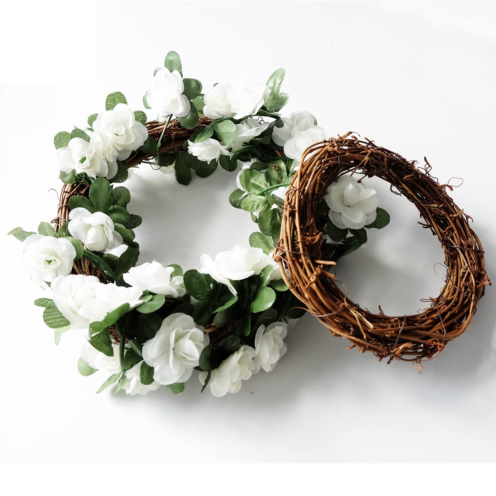 Ghirlanda di vimini intrecciata 20 cm Ghirlanda di vite naturale Forma