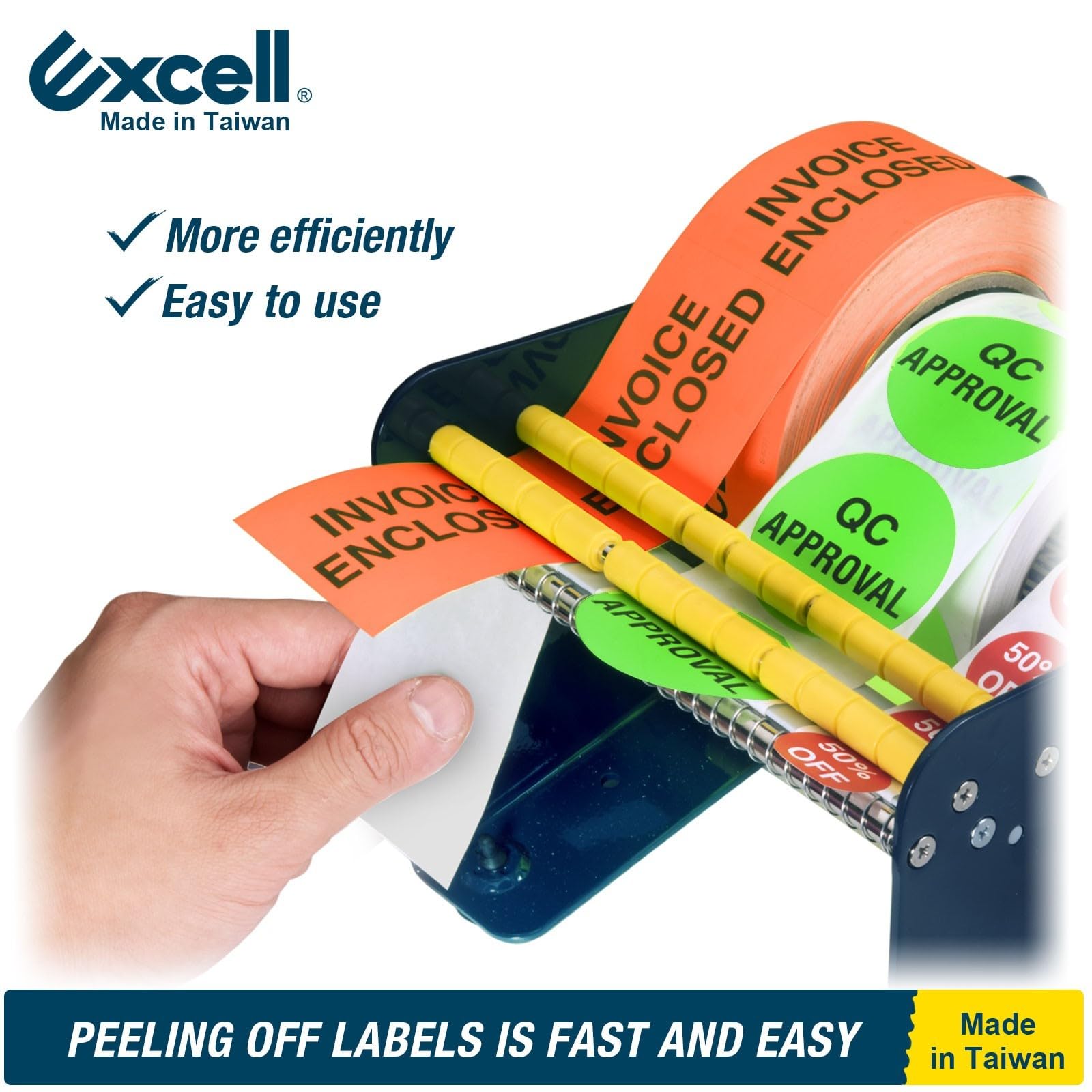 Excell Distributeur d’étiquettes de table, 165 mm