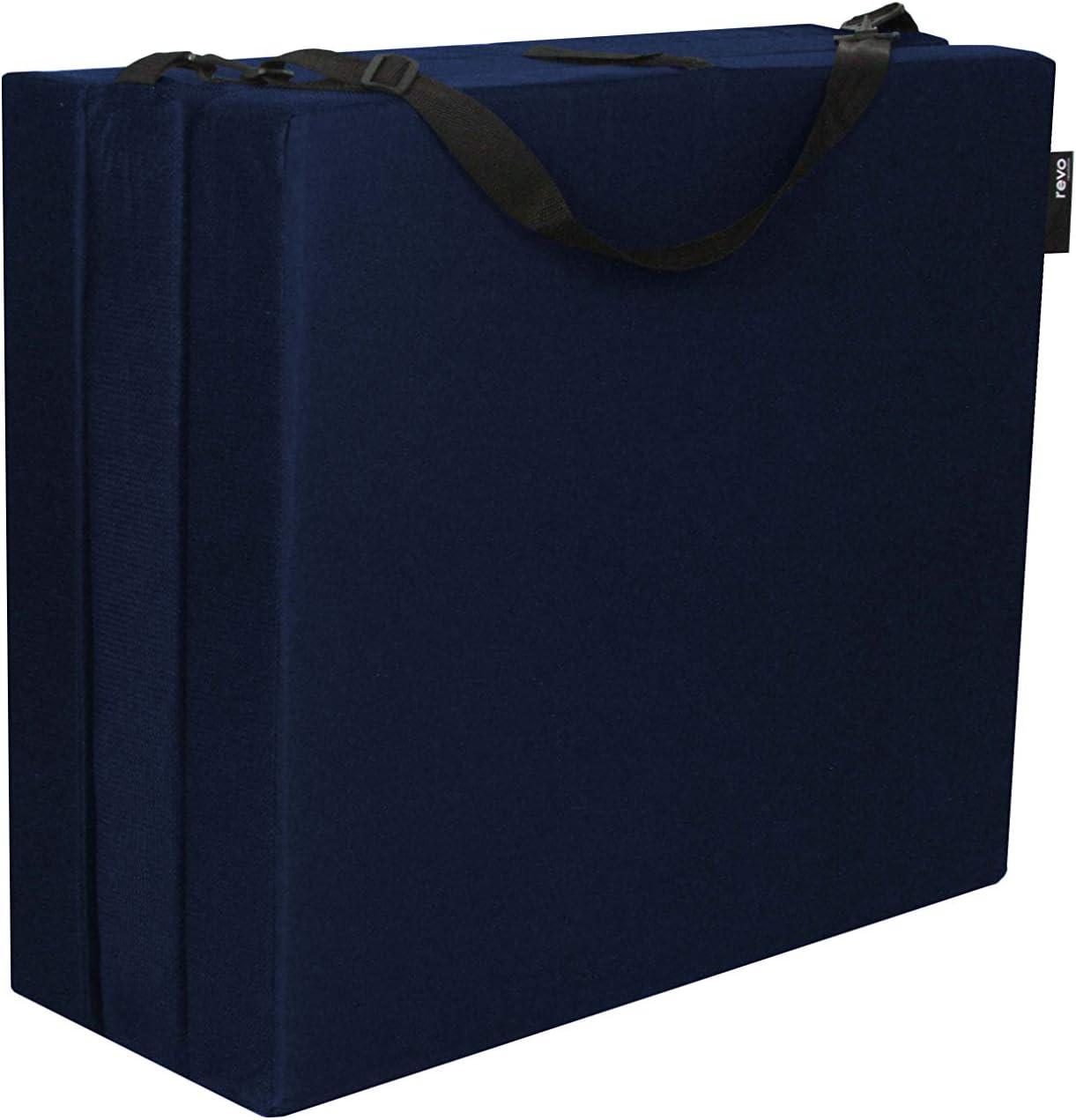 American Furniture Alliance Hide A' Mat 3.5 x 30 x 75 inch Jr Twin TriFold Mattress, Navy