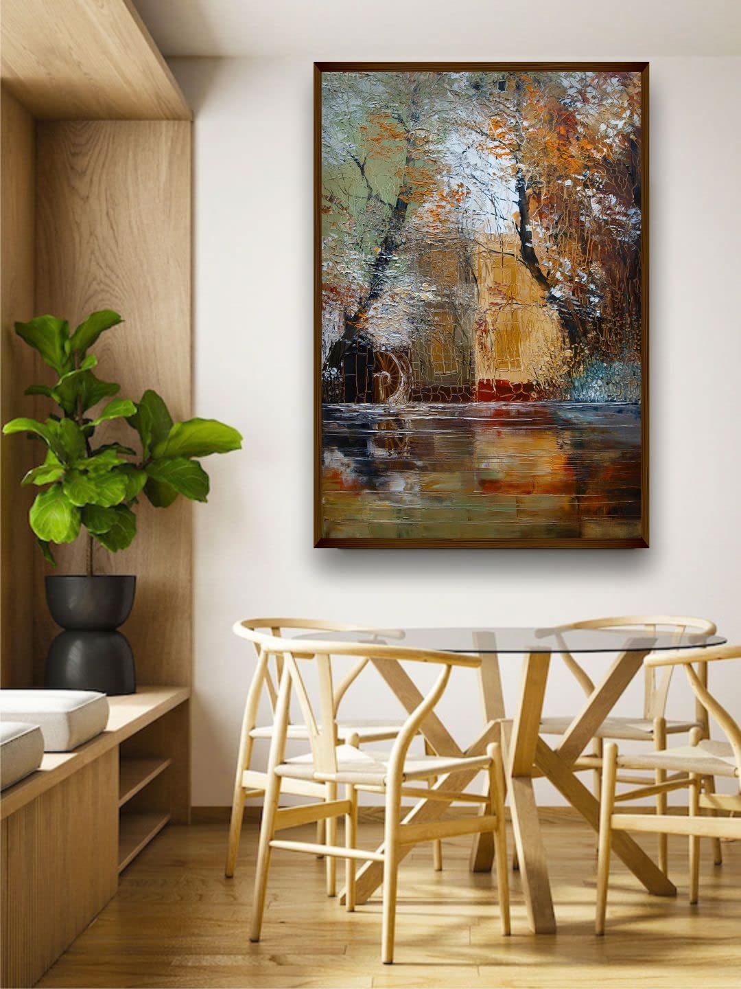 Abstract Wall Painting - Nature Decor -1